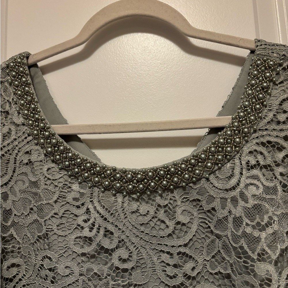 Elegant Lace Overlay Pant Set - Picture 5 of 7